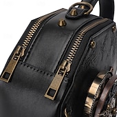abordables Accessoires et plus-Punk &amp; Gothique Steampunk Sac Sac à Bandoulière Rivet Equipement Déguisement Femmes Halloween Carnaval Soirée Décontracté Quotidien LARP Adulte Sac