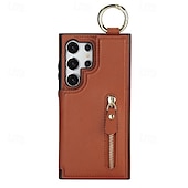 economico Cover Samsung-telefono Custodia Per Samsung Galaxy S24 Ultra Plus S24 FE S23 S22 S21 S20 Ultra Plus FE A55 A35 A25 A15 5G A14 A54 A73 A53 A12 A13 Per retro Con supporto A calamita Cerniera Retrò TPU pelle sintetica