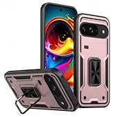 זול תיק טלפון אחר-טלפון מגן עבור גוגל Pixel 9 Pro Pixel 9 Pro XL פיקסל 9 כיסוי אחורי מחזיק טבעת מגנטי עמיד בזעזועים רטרו TPU PC