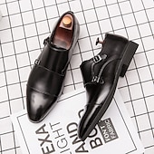 economico Formale-scarpe monk strap bicolore da uomo in marrone e beige, perfette per occasioni formali e di lavoro
