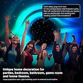 abordables Décorations et veilleuses-Projecteur de galaxie projecteur d&#039;étoiles avec trou noir interstellaire et étoiles vertes et rouges en mouvement pour la décoration de la chambre cadeaux de fête veilleuse LED pour chambre