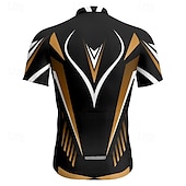 abordables Maillots pour hommes-Homme Maillot Velo Cyclisme Manche Courte Cyclisme Tee-shirt Maillot avec 3 poches arrière VTT Vélo tout terrain Respirable Séchage rapide Conception anatomique Mèche Jaune Rouge Bleu Des sports