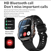 abordables Relojes inteligentes-Reloj inteligente LED para hombres llamada Bluetooth modo multi-deporte monitor de salud Android iOS