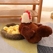 levne Party Supplies-11,41in labutí kuřátko rodinná plyšová hračka kuře matka labuť plyšové panenky realistická zvířata plyšová panenka s hnízdem děti vánoční dárek