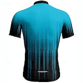 ieftine Tricouri pentru bărbați-Bărbați Jersey de ciclism Manșon scurt Bicicletă Tricou Tee Jerseu cu 3 buzunare spate Ciclism montan Respirabil Uscare rapidă Proiectare anatomică Wicking Negru Rosu Bleumarin Gradiant Sport