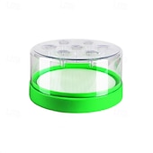 abordables Soins et soutien aux animaux-Piège à mouches réutilisable en plastique non toxique avec 7 trous de capture, aucune pile ni électricité requise pour un contrôle efficace des insectes dans les maisons et les jardins