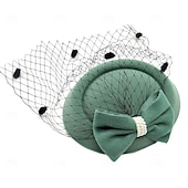 billige Bryllupshodeplagg-Hodeplagg Perle Bryllup Aftenselskap Elegant Bryllup Med Ren Farge Hodeplagg Hodeplagg