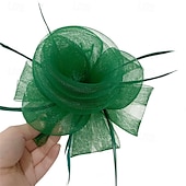 preiswerte Faszinator-Kopfstück Federn Sinamay Hochzeit Abendgesellschaft Elegant Hochzeit Mit Feder Kopfschmuck Kopfbedeckung
