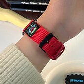 זול להקות Apple Watch-סולו לופ מותאם ל רצועת השעון של Apple Watch 38 מ&quot;מ 40 מ&quot;מ 41 מ&quot;מ 42 מ&quot;מ 44 מ&quot;מ 45 מ&quot;מ 49 מ&quot;מ חמוד מתכוונן קנבאס רצועת שעון חלופית ל iwatch Ultra 2 Series 9 8 7 SE 6 5 4 3 2 1