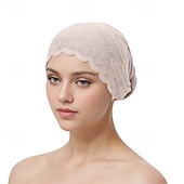 billige Bryllupshodeplagg-Hodeplagg Polyester / bomullsblanding Solhatt Turbaner Bryllup Avslappet Med Blonder Blomst Hodeplagg Hodeplagg