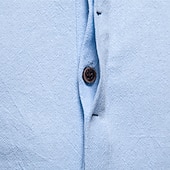ieftine Cămăși de elită pentru bărbați-Bărbați Cămașă Negru Alb Bleumarin Albastru piscină Bej Manșon Lung Culoare solidă Guler în picioare În aer liber Casual Nasturi Îmbrăcăminte Zilnic Casul Zilnic Timp Liber