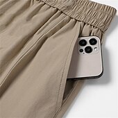 economico Classico-Per uomo Pantaloncini cargo Shorts Pantaloncini Estivi Coulisse Elastico in vita Multi-tasche Semplice Comodità Indossabile Lunghezza al ginocchio All&#039;aperto Sport Quotidiano Moda Casual Nero Viola