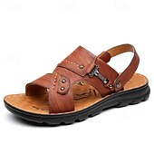 billiga Semester Sandaler-snygga sandaler för män med spänne och slitstark sula, lämpliga för sommarevenemang och dagligt bruk