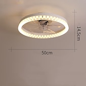 olcso Tompítható mennyezeti lámpák-50 cm Tompítható Mennyezeti ventilátor Fém Akril Modern Skandináv stílus 220-240 V