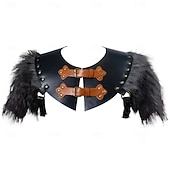 voordelige Pantser-Retro vintage Middeleeuws Renaissance Wapens en Harnassen Schouder Pantser Borstbeschermer Krijger Viking Kostuum Voor heren Viking Halloween Carnaval Prestatie Feest LARP Volwassenen Borstbeschermer