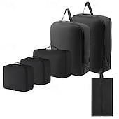 cheap Luggage &amp; Travel Storage-Compression Packing Cubes Set for Travel Luggage Storage and Organizer Space Savers, Digital, Toiletry, Makeup, Clothes, Shoes, Travel Bags