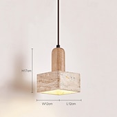 abordables Suspension-21 cm Design de Lanterne Suspendue Formes Géométriques Suspension Pierre Style Artistique Style Formel Le style rétro ancien Traditionnel / Classique 110-120V 220-240V