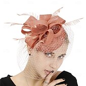 preiswerte Hochzeit Kopfschmuck-Kopfstück Sinamay Hochzeit Abendgesellschaft Elegant Hochzeit Mit Unifarbe Kopfschmuck Kopfbedeckung