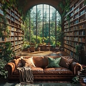 abordables paisaje tapiz-Tapestry colgante de paisaje estanterías de bosque arte mural decoración gran tapiz fondo fotográfico manta cortina decoración para el hogar dormitorio sala de estar