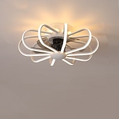 olcso Tompítható mennyezeti lámpák-10-Light 60 cm Tompítható Mennyezeti ventilátor Fém Szilikagél Modern Skandináv stílus 220-240 V