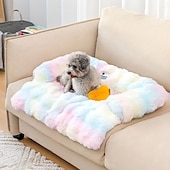 baratos Capa de sofá para animais de estimação-tapete de cama calmante para cães, capa de sofá fofa e felpuda para sofá, protetor de móveis com capa removível e lavável para cães e gatos grandes, médios e pequenos