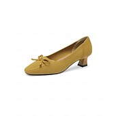 levne Block Heels-dámské lodičky z úpletu na nízkém podpatku – prodyšné lehké pohodlné boty do kanceláře, do práce i na běžné nošení