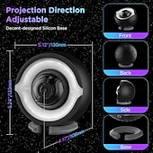 abordables Décorations et veilleuses-Projecteur de galaxie projecteur d&#039;étoiles avec trou noir interstellaire et étoiles vertes et rouges en mouvement pour la décoration de la chambre cadeaux de fête veilleuse LED pour chambre