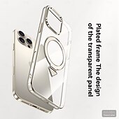 cheap iPhone Cases-Phone Case For iPhone 17 Pro Max 17 Air 16 15 Pro Max Back Cover with Stand Holder Magnetic Support Wireless Charging Retro PC