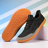 billiga Vardagssneakers-barfota vardagssneakers för män - modern svart, andningsbar mesh, komfortsula - lämplig för dagligt bruk och lätta sporter