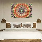 halpa Mandala Matto-Mandala Riippuva Gobeliini Seinätaito Suuri Gobeliini Seinärakennus Valokuvatausta Peitto Verho Koti Makuu- ja Olohuoneen Koriste