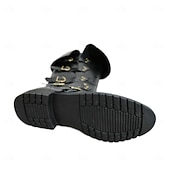 cheap Footwear-Medieval Renaissance Shoes Knee High Boots Flat Jazz Boots Pirate Viking Crusader Men&#039;s Celtic Pirate Halloween Masquerade Performance Party &amp; Evening LARP Adults&#039; Shoes