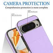 זול תיק טלפון אחר-טלפון מגן עבור גוגל Pixel 9 Pro Pixel 9 Pro XL Pixel 8 Pro Pixel 8 פיקסל 9 כיסוי אחורי עם מעמד מגנטי חריץ לכרטיס רטרו TPU עור PU