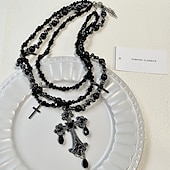 economico collane e ciondoli-Per donna Collana Punk &amp; Gotico Streetwear Geometria Collane