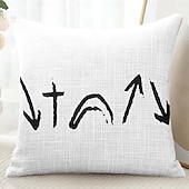 billige Ferieputetrekk-Påsk Jesus Dekorative Kasteputer Deksel 1PC Myk Firkantet Sofapute Trekk Putevar Soverom Stue Sofa Stol Svart Blå