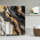cheap Shower Curtains-Shower Curtain with Hooks 180cm*180cm(70&quot;*70&quot;) Polyester Washable Waterproof Pattern Bathroom Bathtub Decor Abstract Graffiti