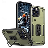 levne Pouzdra pro iPhone-telefon Carcasă Pro iPhone 16 Pro Max Plus iPhone 15 Pro Max Plus iPhone 14 13 12 Pro Max Plus Zadní kryt Držák na prsteny Magnetické Nárazuvzdorné Retro TPU PC
