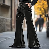 preiswerte Unterteile-Retro Vintage 1970er Hose Schlaghosen Hippie Disco Kostüm Herren Halloween Karneval Party Alltagskleidung Pride Parade Erwachsene Hose Ganzjahres
