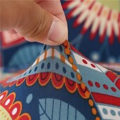 billiga Futon soffa-jacquardtyg armlös bäddsoffa överdrag soffa nyår dekor överdrag stretchskydd elastiskt bänkskydd