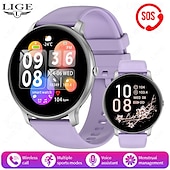 preiswerte Smartwatch-LIGE BW0905 Smartwatch Fitness Tracker Herzfrequenzmonitor Bluetooth Android iOS wasserdicht 1.69&quot;