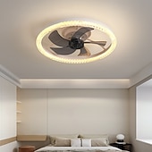 cheap Dimmable Ceiling Lights-52 cm Dimmable Ceiling Fan Metal Acrylic Modern Nordic Style 110-120V 220-240V