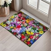 abordables Portes-Tapis de bienvenue floral tapis de cuisine tapis de sol tapis antidérapant tapis à zone résistant à l'huile tapis intérieur extérieur décoration de chambre tapis de salle de bain tapis d'entrée
