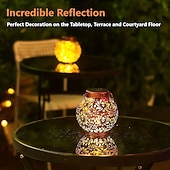 cheap Landscape Lights-LED Solar Lights Outdoor Hanging Lantern Metal Garden Decoration LED Lights for Yard Patio Lawn Tabletop Pathway Landscape Garden Decoration