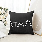 billige Ferieputetrekk-Påsk Jesus Dekorative Kasteputer Deksel 1PC Myk Firkantet Sofapute Trekk Putevar Soverom Stue Sofa Stol Svart Blå