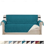 cheap Sofa Cover-Waterproof Couch Cover for Cushion Couch Sofa Cover for Dogs Water Resistant Furniture Protector Cover with Foam Sticks Elastic Straps for Pet Cat