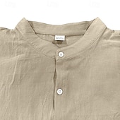 cheap Men&#039;s Tee Sets-Men&#039;s T-shirt Suits Shirt and Pant Sets 2 Pieces Outfits Long Sleeve Stand Collar Summer Spring Plain Fashion Casual 2 Piece Vacation Daily Wear Going out Black White Blue Top Tee for Men