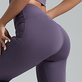 economico Leggings e collant da yoga-Per donna Pantaloni da yoga Leggings da yoga Controllo addominale Sollevamento glutei Vita Alta Yoga Allenamento in Palestra Pilates Collant Nero Blu Reale Grigio scuro Spandex Autunno Gli sport