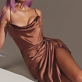 economico Abiti di Laurea-Per donna Mini Abito Abito Bianco Abito da laurea Abito Sottoveste Moda Moderno Compleanno Laurea Data Vestibilità regolare Semplice Senza Maniche Spalline sottili Rosa chiaro Nero Bianco Rosa Estate
