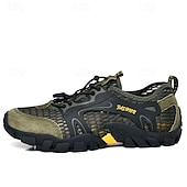 baratos Ténis para Homem-calçados masculinos para caminhadas ao ar livre, malha respirável com sola durável, calçados confortáveis para trilhas