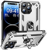 abordables Carcasas iPhone-Funda para iPhone 16 Pro Max Plus iPhone 15 Pro Max Plus iPhone 14 13 12 11 Pro Max Plus Carcasa trasera con soporte magnético antichoque retro TPU PC
