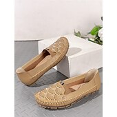 preiswerte Damenhausschuhe und -halbschuhe-Damen-Slipper mit Strasssteinen – glitzernde, ausgehöhlte flache Schuhe zum Gehen und Autofahren